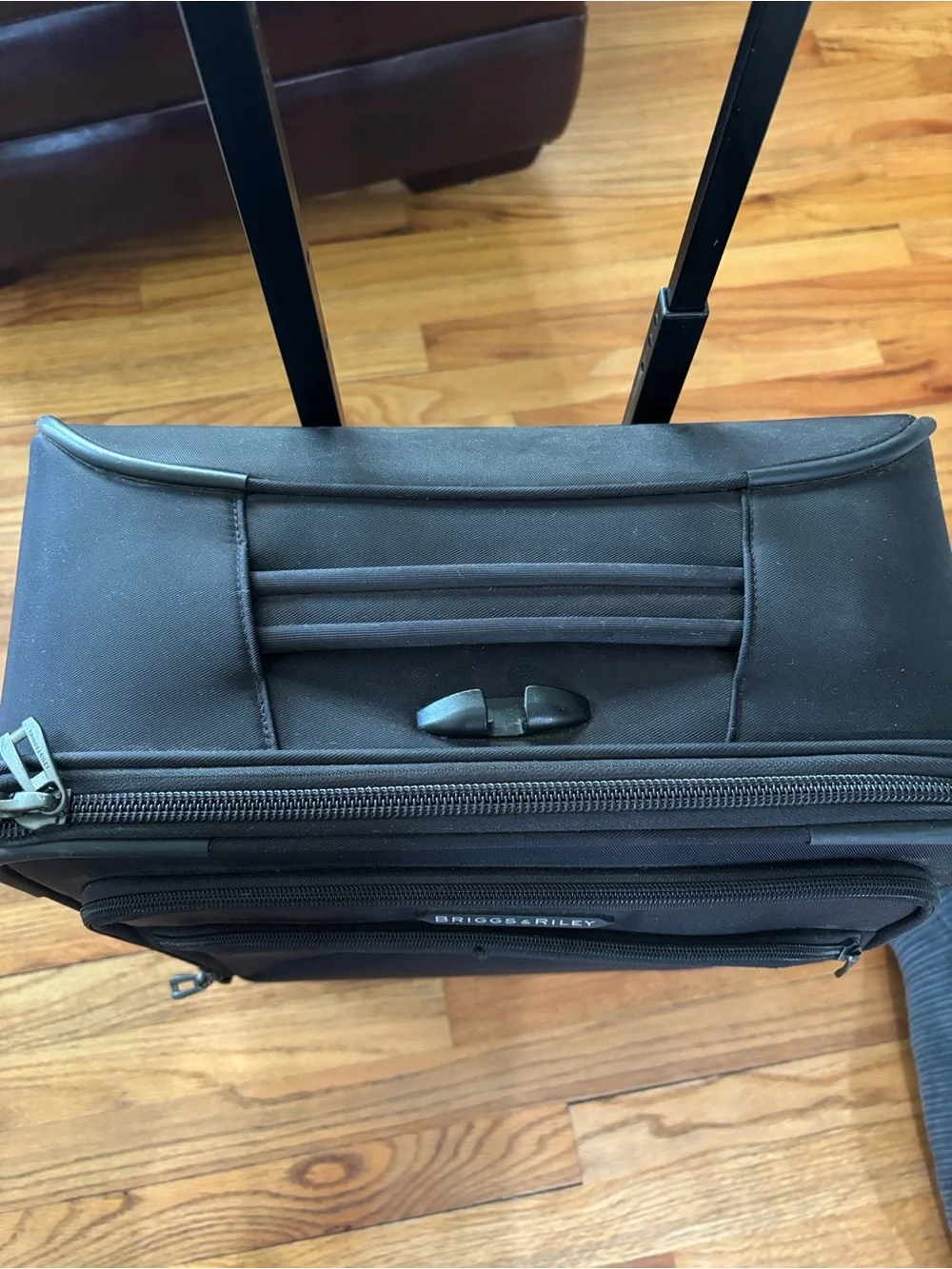 Briggs & Riley Black Spinner Carry-On with Front Pocket